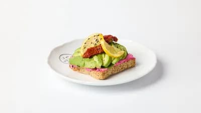 Avokado-hummusleipä (VE)