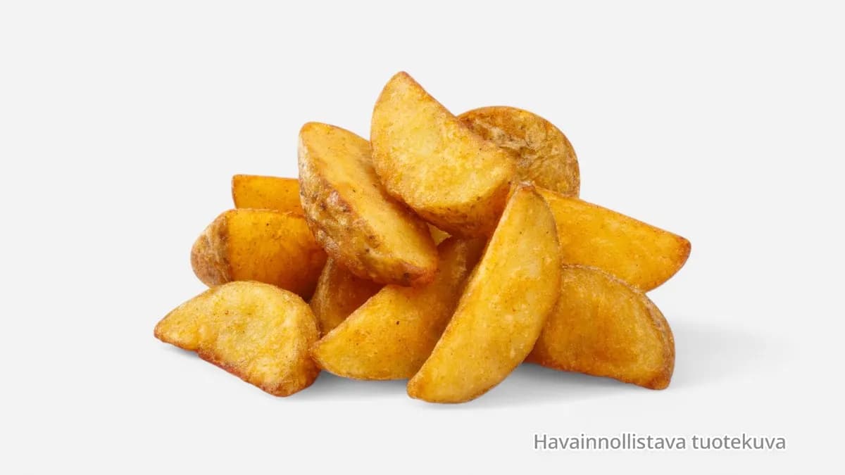 Rapeat veneperunat parmesaanilla