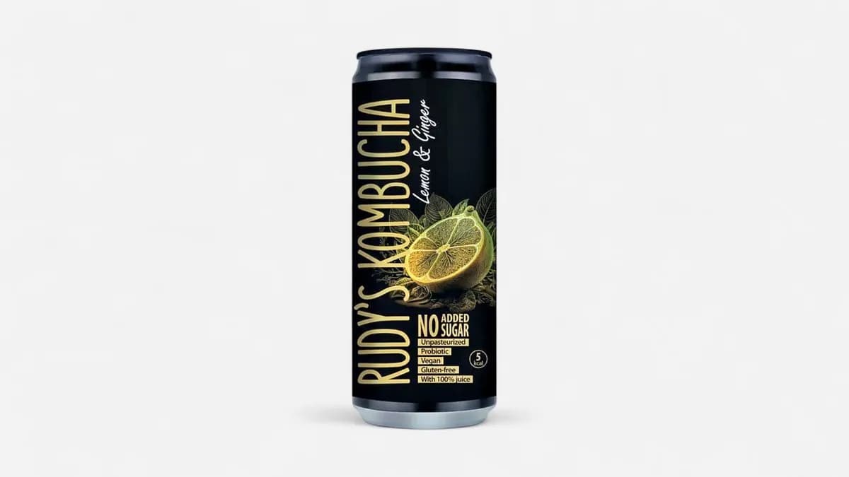 Rudy's kombucha - inkivääri & sitruuna