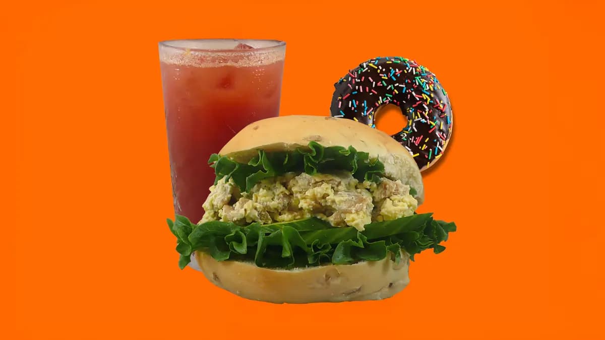 🍴 Chicken Caesar Bagel Meal 🍗🥬🍩