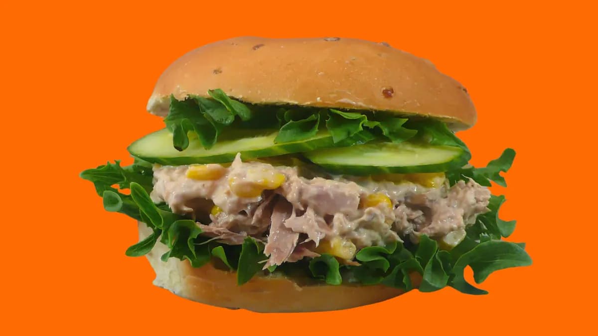 Creamy Tuna Bagel 🐟🌽