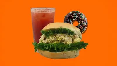 🍴 Chicken Caesar Bagel Meal 🍗🥬🍩