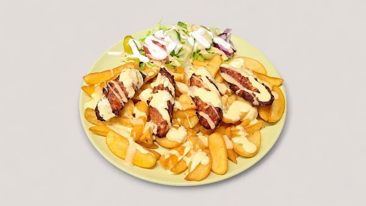 65. Kana lohkoperunoilla