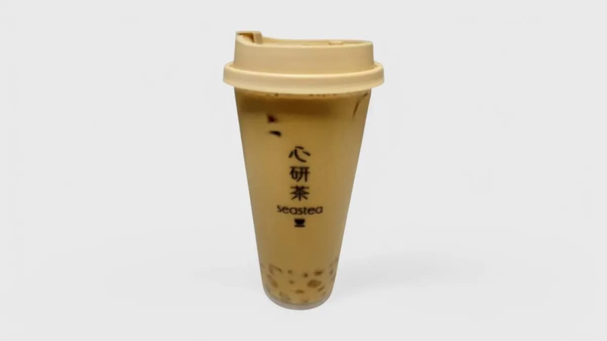 15.White Boba Milk Tea