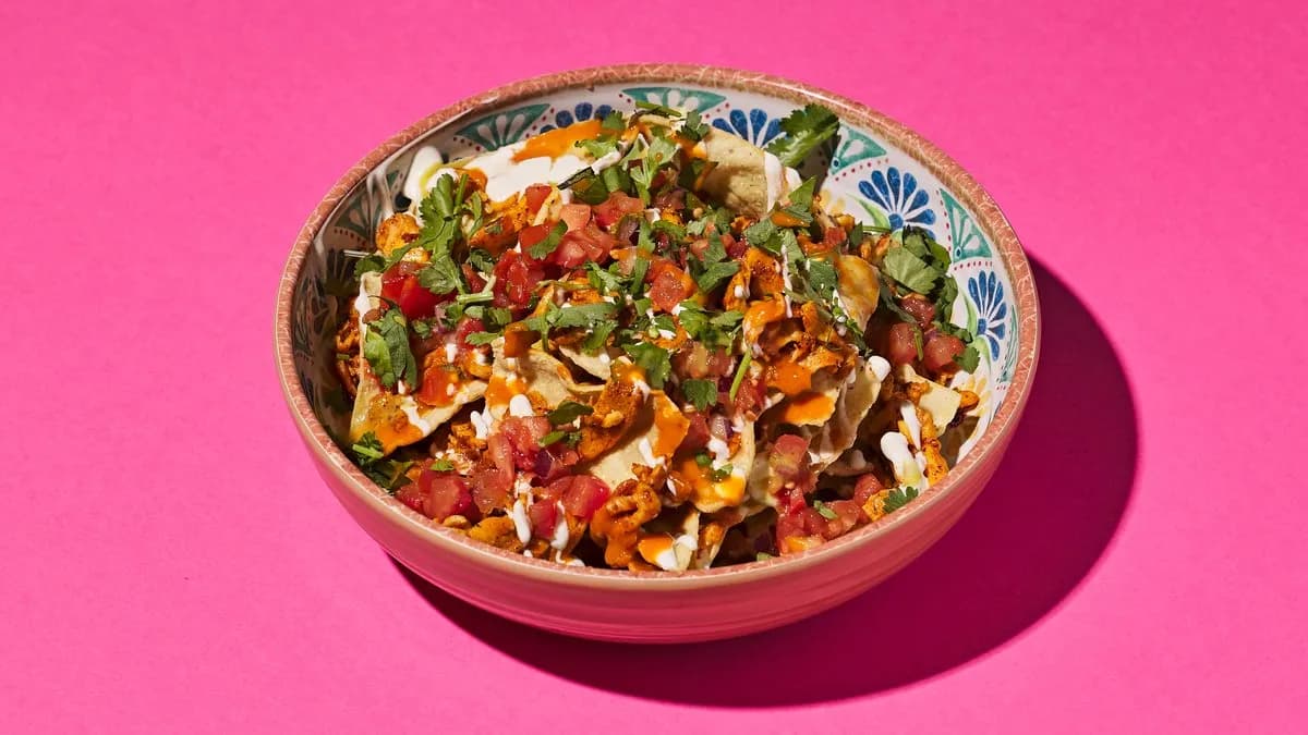 Nachos and Habanero Creme Fraiche