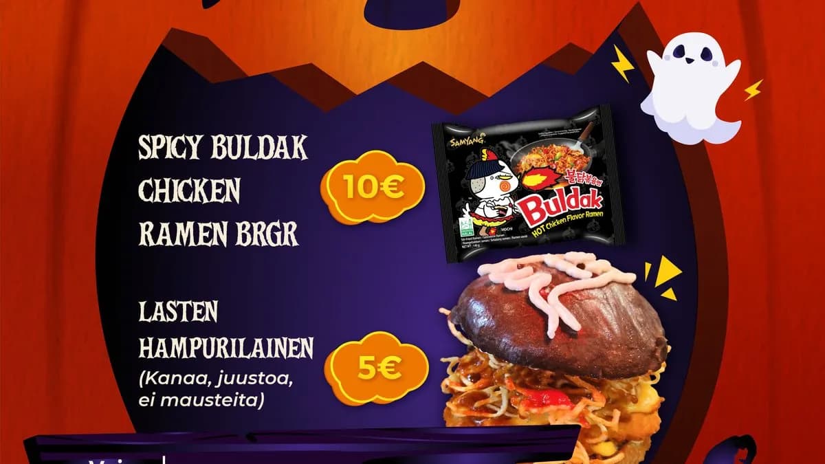 Spicy Buldak Chicken Ramen Burger 🤯🌶🌶🌶🌶🌶