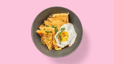 Vege Kimchi Fried Rice with Tofu