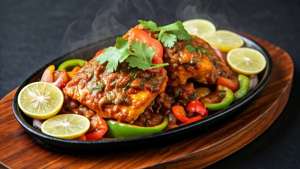 26. Fish Tikka Sizzlar (tandoori) (G,P) 🌶️