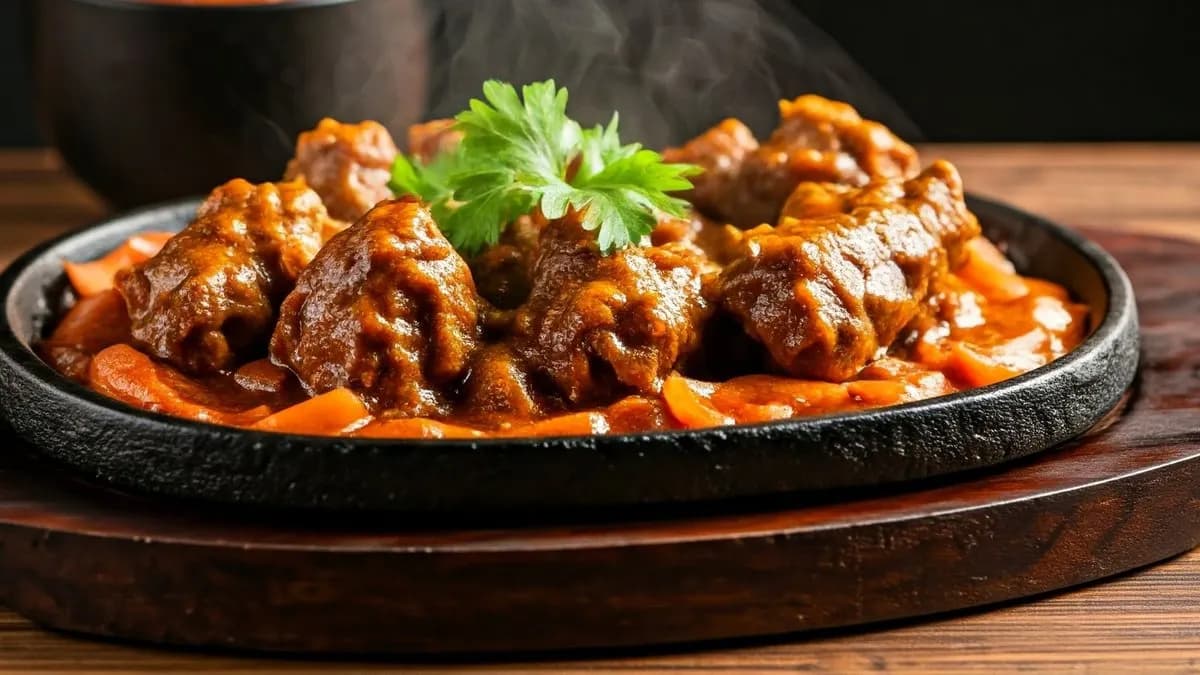25. Lamb Tikka Sizzlar (tandoori) (L,G,P) 🌶️