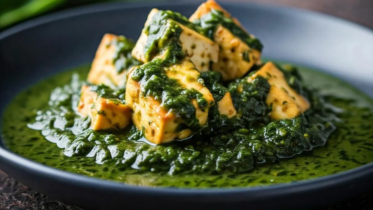45. Tofu Saag (G, L, V, P) Vegan Possible