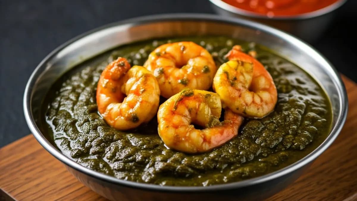 97. Saag Prawns (G,L,P)