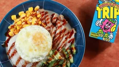 Chicken domburi + pillimehu