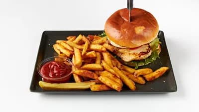 Goat Cheese Chicken Burger