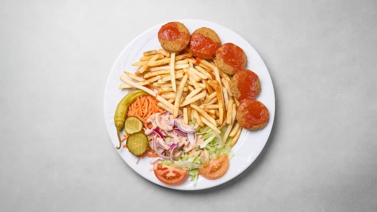 Falafel ranskalaisilla