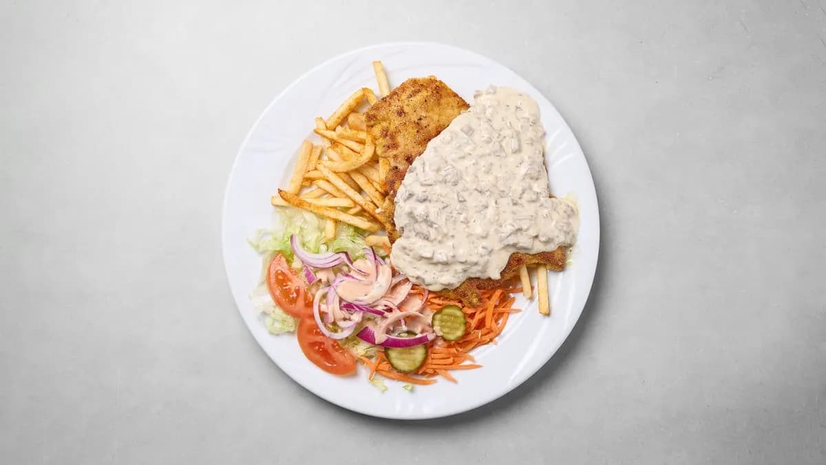 Broilerifileet sienikastikkeella