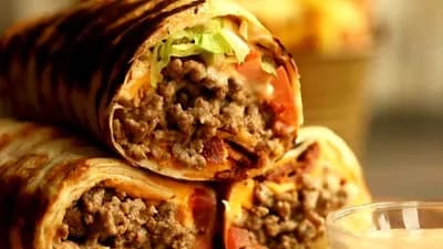 Burger Burrito & Coca-Cola Zero