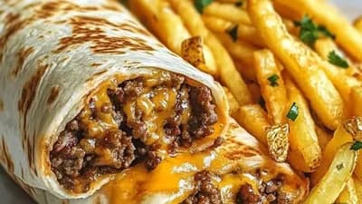 Special Burrito, ranskalaiset & Coca-Cola Zero