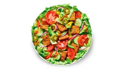 Kasvispihvi (vegaaninen) - Salaatti