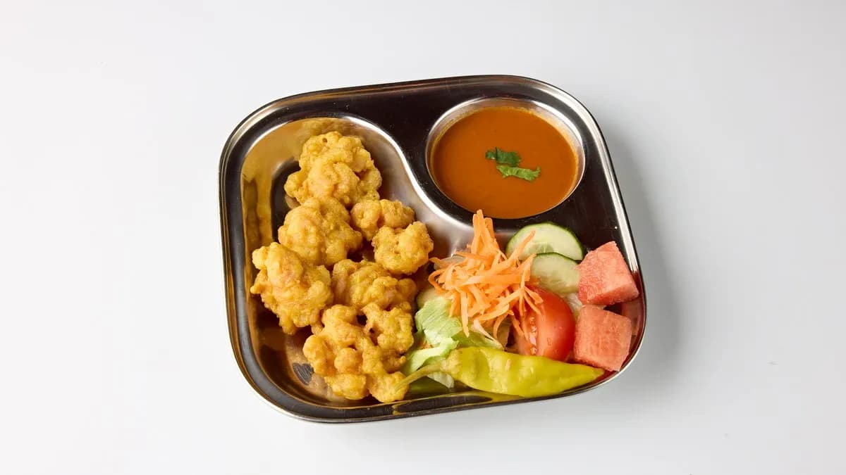 7. Jhinga machhako pakora