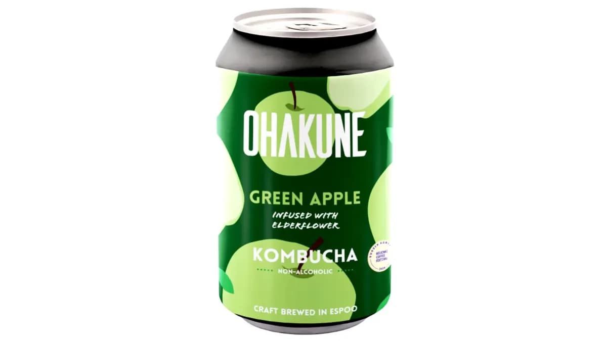 Ohakune Kombucha Green Apple teejuoma 0,33l tlk