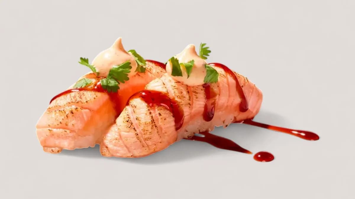 Salmon coriander nigiri 2 pcs