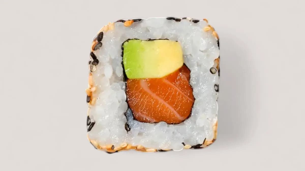 Salmon-avokadomaki 8 pcs