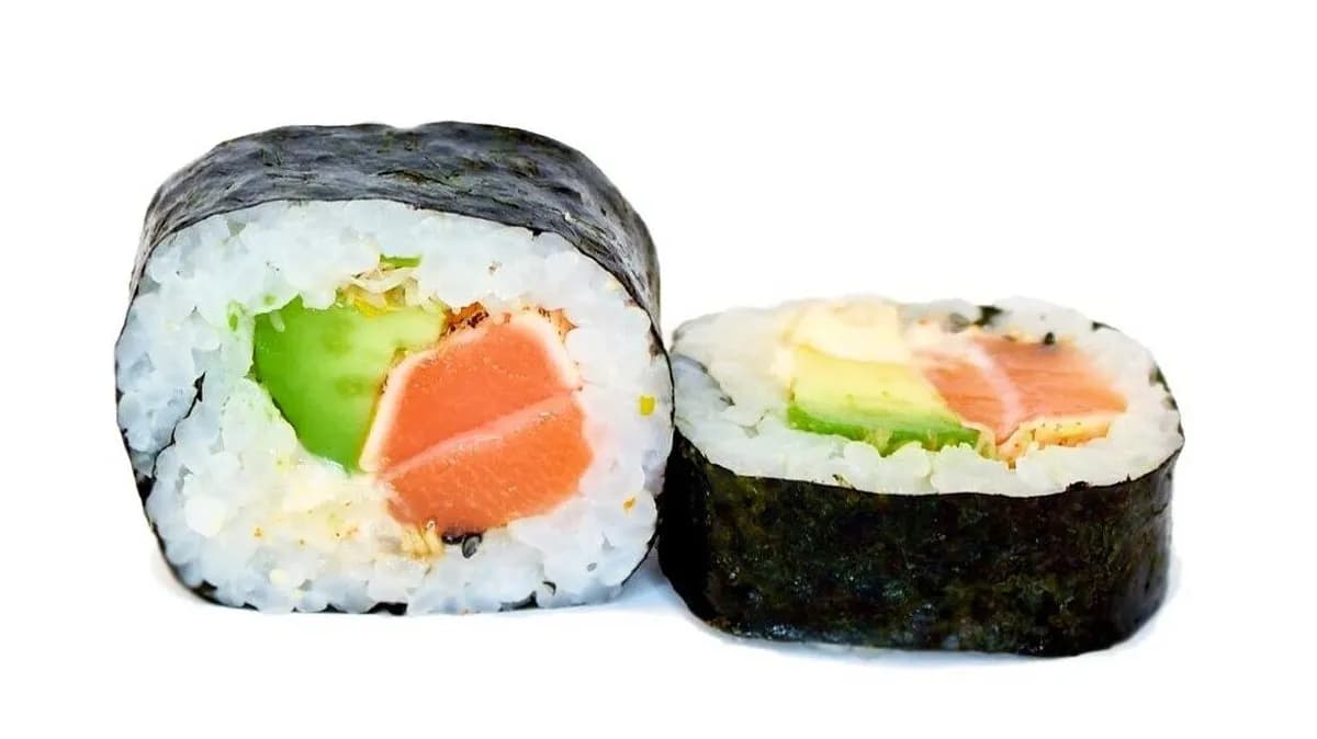 Grilled salmon futomaki