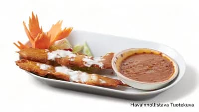 Kana-vartaat Satay-kastikkeella