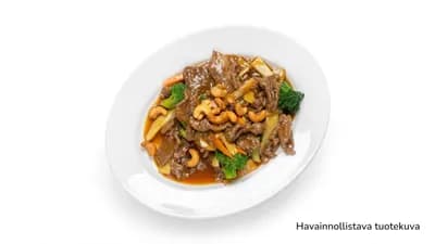 Paistettua nautaa ja valkosipulia 🌶