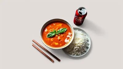 Panang Curry (V) + Free drink