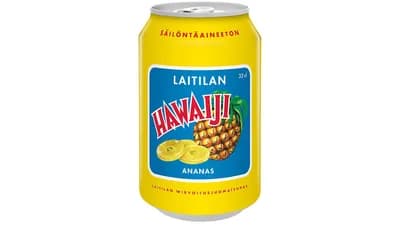 Laitilan Hawaiji 0,33L ananaksenmakuinen limonaadi