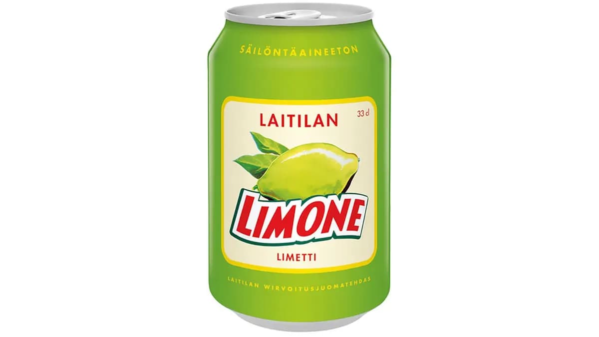 Laitilan Limone 0,33L limetinmakuinen limonaadi