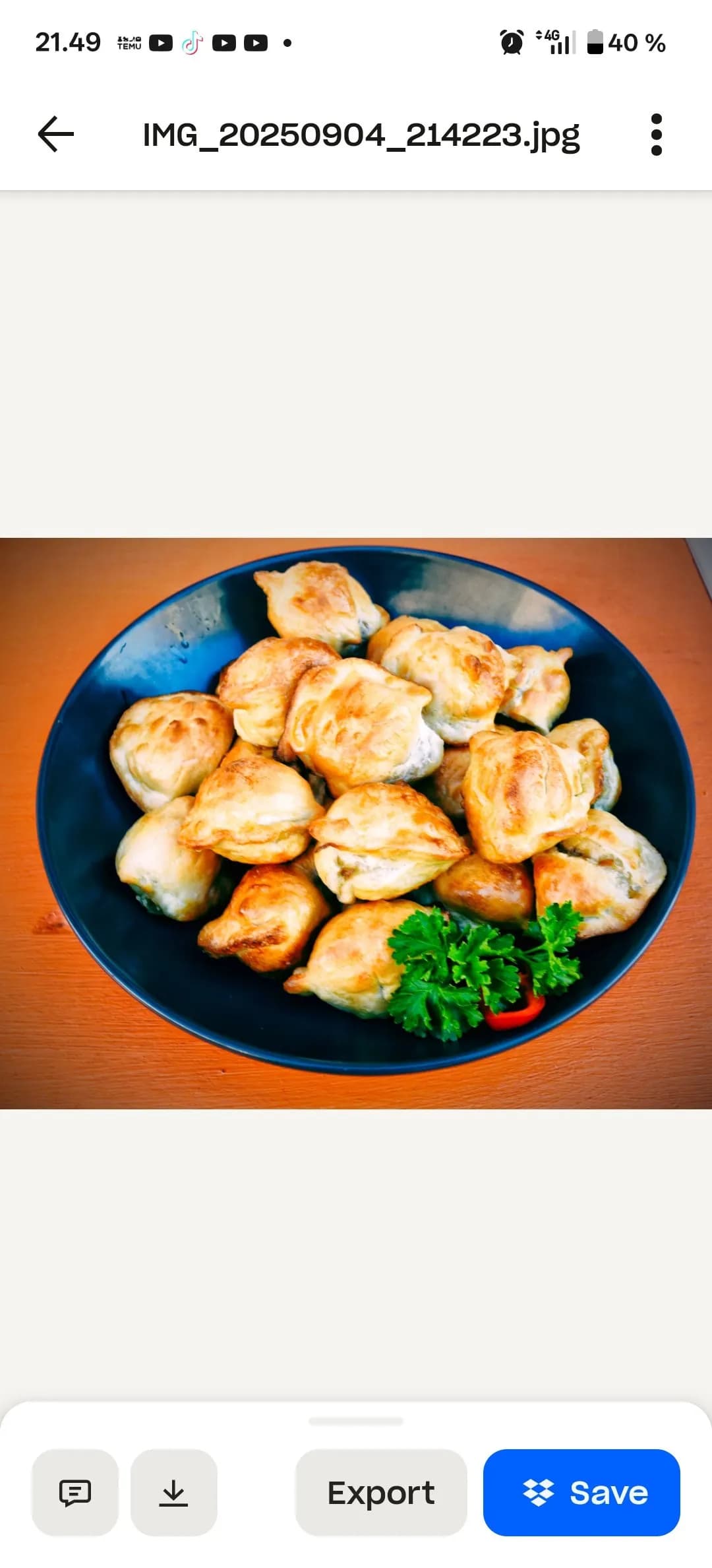 Juustogratinoidut dumplingsit (20 kpl)