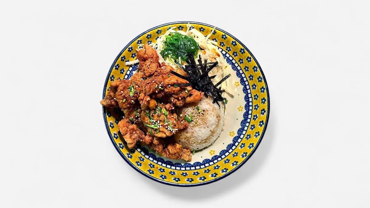 Juicy Karaage with Rice (Full Meal)