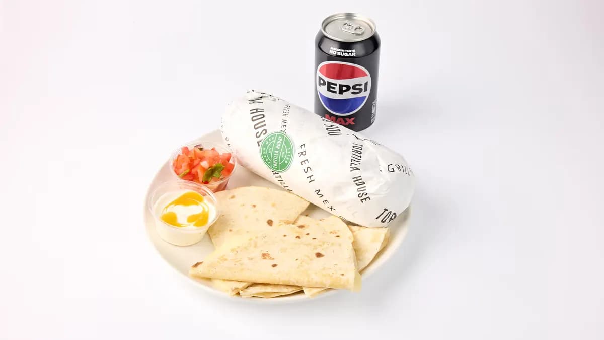 Burrito meal