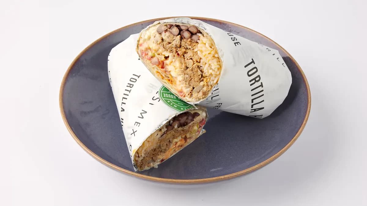 Sweet Barbacoa Pork Burrito + Red Bull