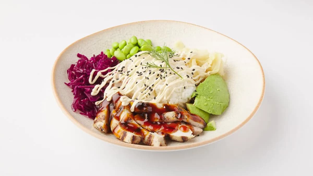 Teriyaki Chicken Poke Bowl