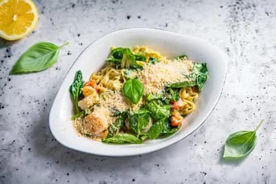 PASTA SCAMPI E SPINACI (L) 1