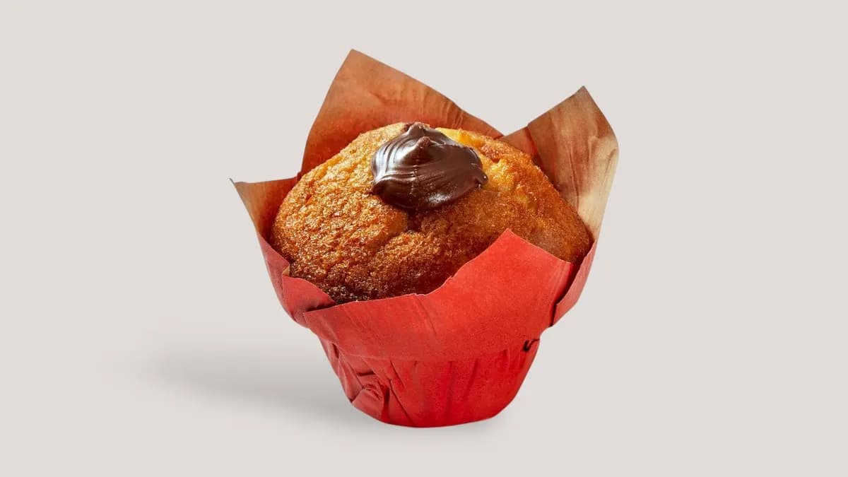 Hazelnut chocolated filled Muffin