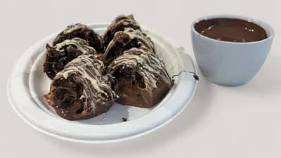 Sushicrepet ja sula suklaa