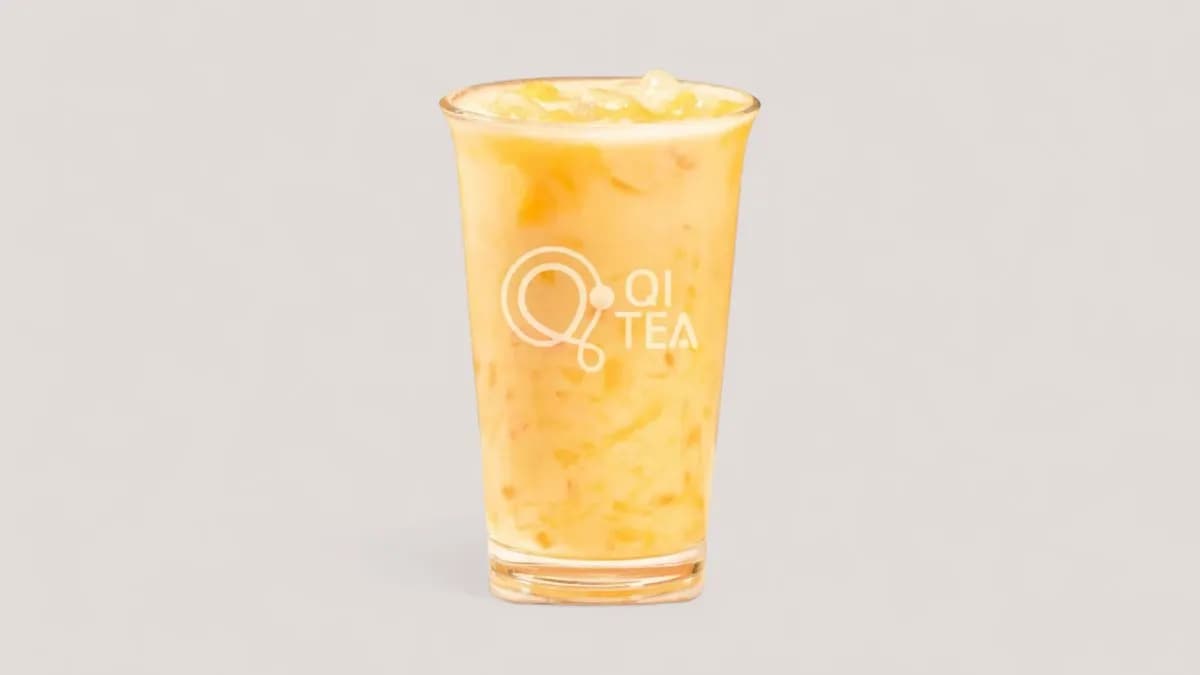 Mango Grapefruit Coconut Milk w. Crystal Pearls (No Caffein)