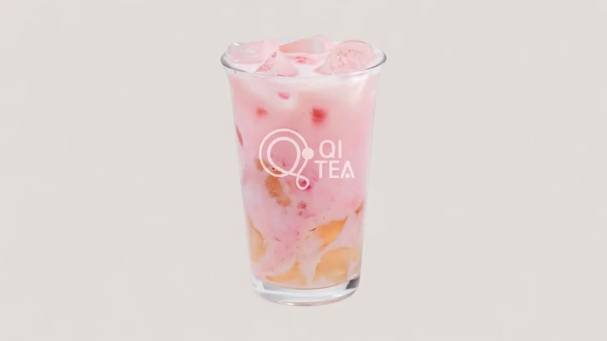 Strawberry Milk Tea w. Aiyu Jelly