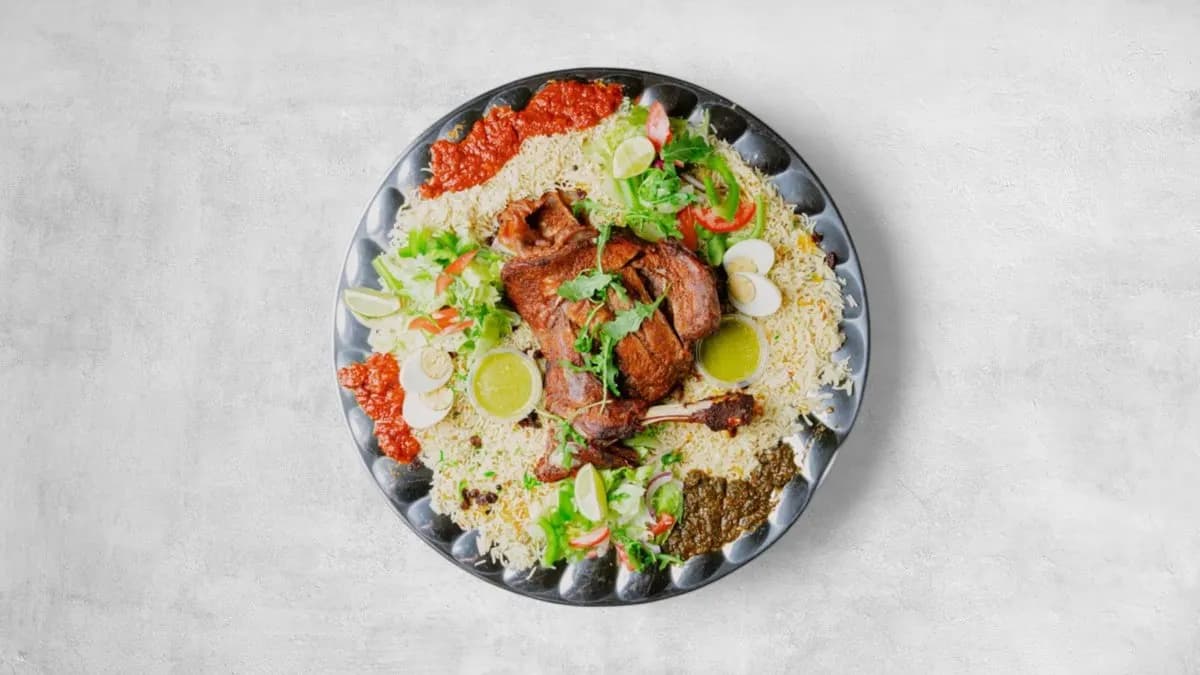 Lampaan lapa riisillä