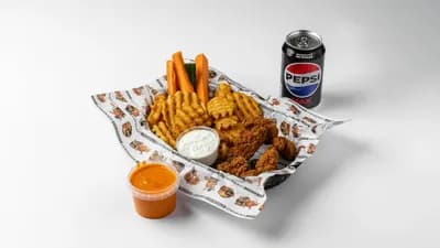 Pieni boneless-siipiateria & limsatölkki