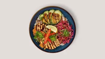 Vegan Asian BBQ Rice Bowl