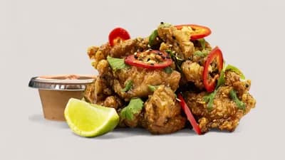 Asian BBQ Fried Chicken Bites