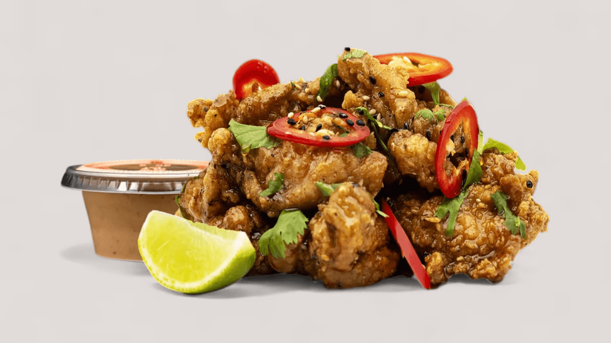 Asian BBQ Fried Chicken Bites