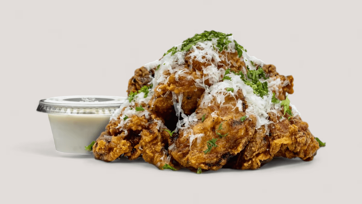 Parmesan-Garlic Fried Chicken Bites